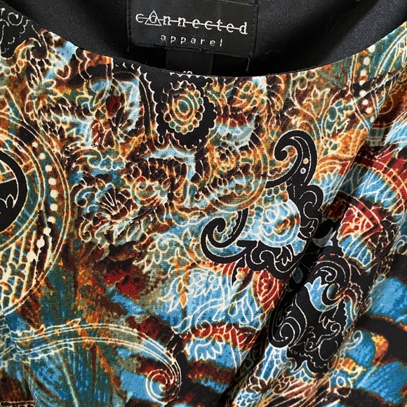 Connected Apparel Faux Wrap sleeveless dress, size 10 - Picture 3 of 3